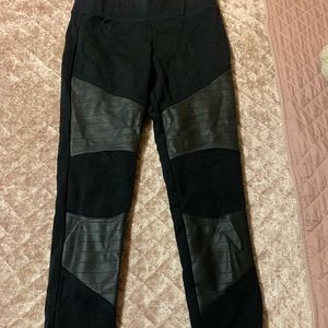 Brand new black moto leggings